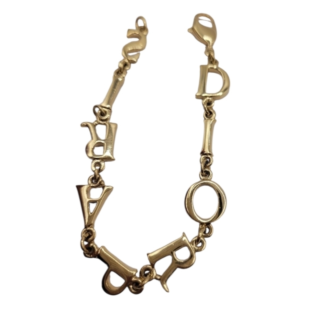 DIOR Gold "Dior Paris" 2000s Bracelet - Picture 3 of 9